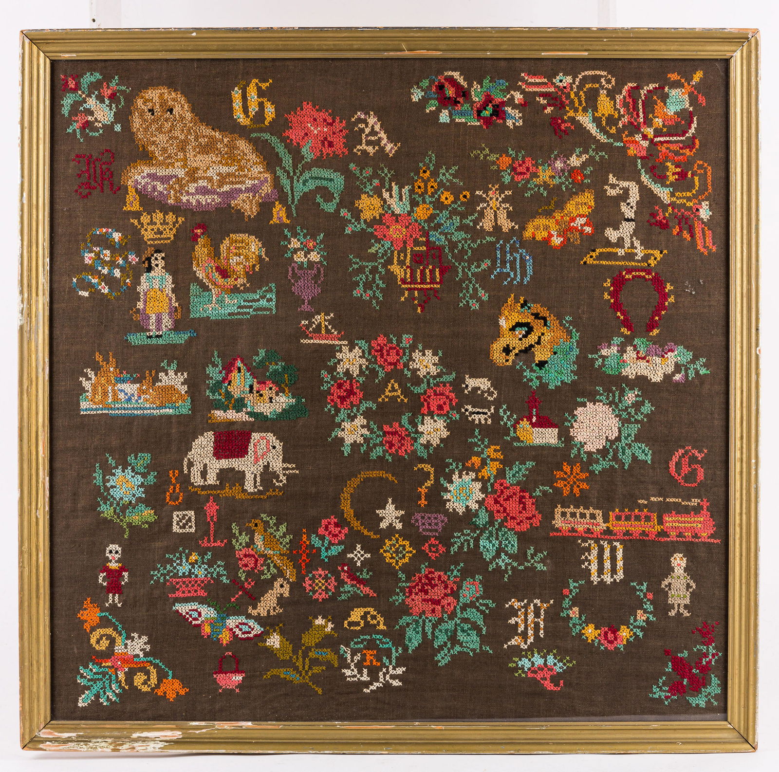 19th Century English Needlepoint Sampler (1 of 6)