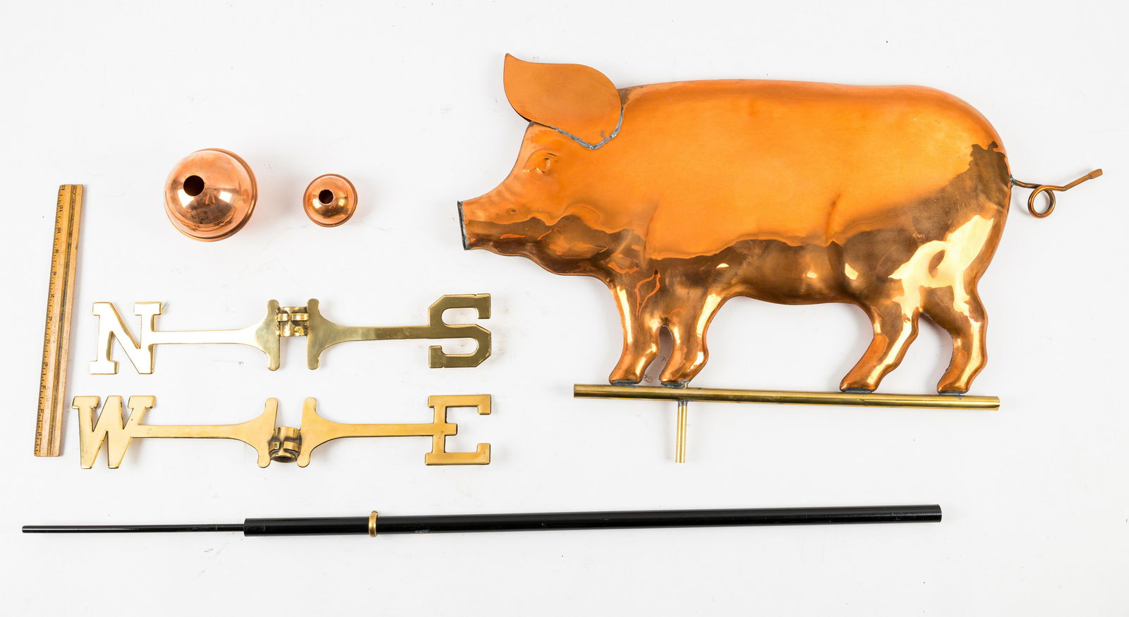 Contemporary Copper Pig Weathervane (1 of 6)