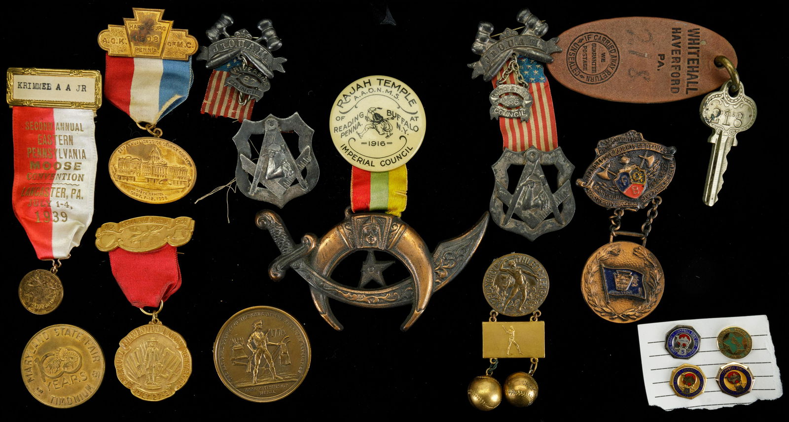 Masonic, Sports, Bronze & Other Medals (1 of 4)