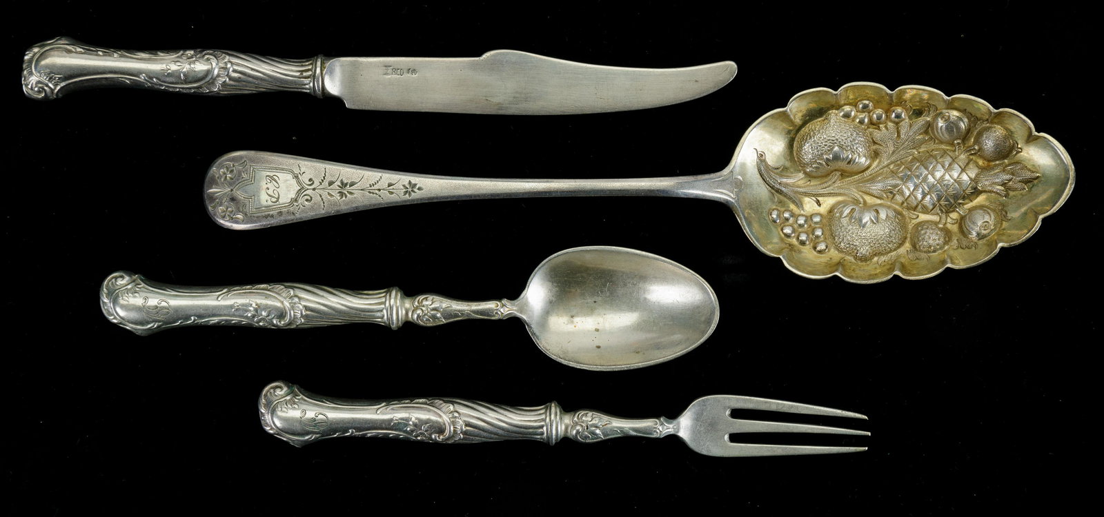 Early .800 Silver Flatware (1 of 4)