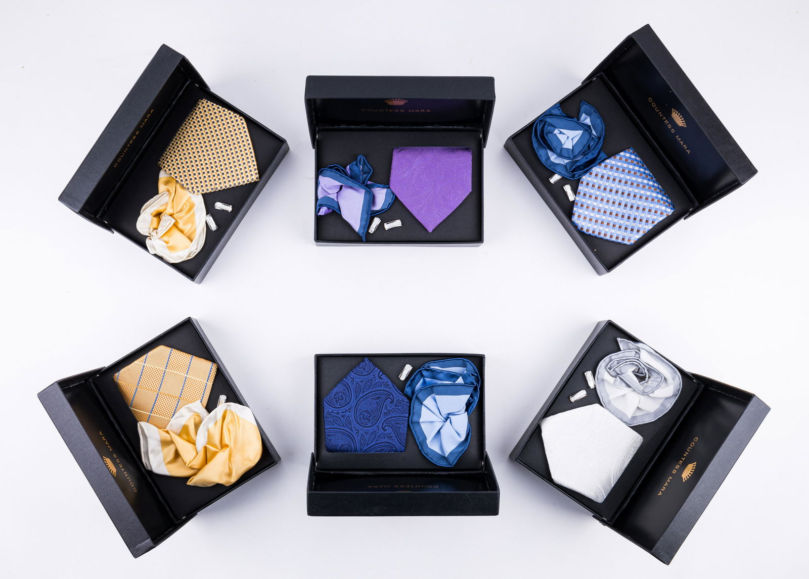 Men's NEW Tie, Handkerchief & Cuff Link Sets (1 of 8)