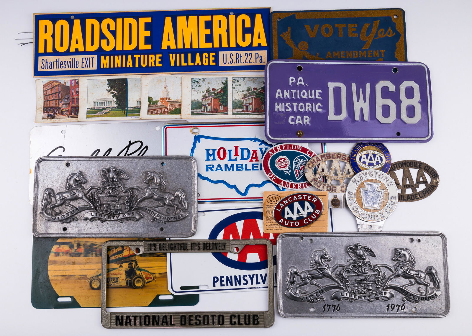 Vintage PA and Lincoln Hwy License Plates (1 of 4)