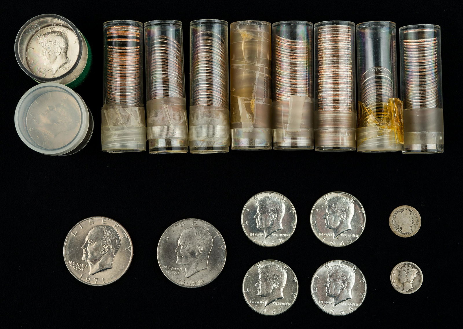 Coins, Kennedy Silvers, Silver Dimes (1 of 6)