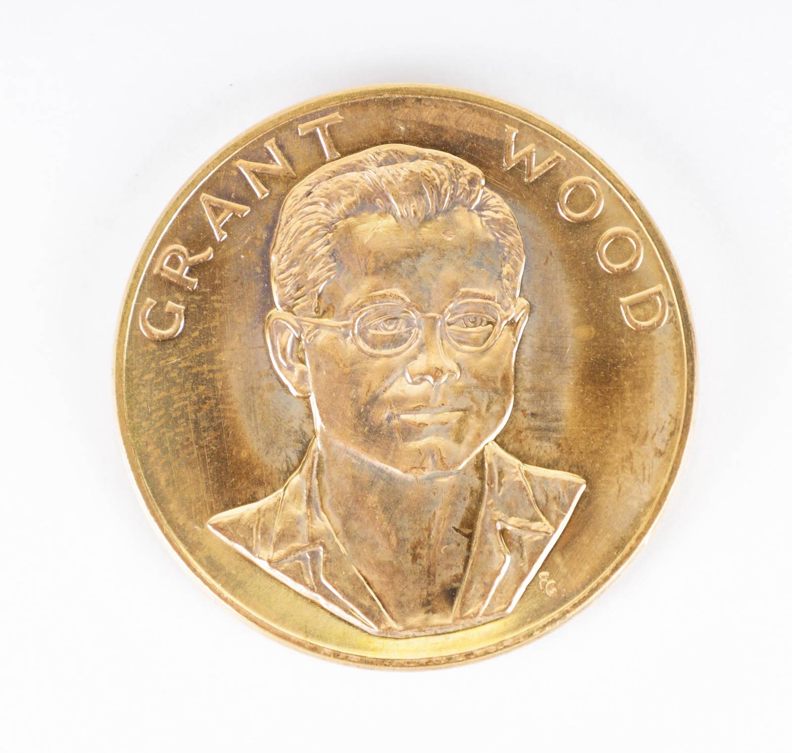 U.s. 1980 Grant Wood One Ounce Gold Bullion Auction