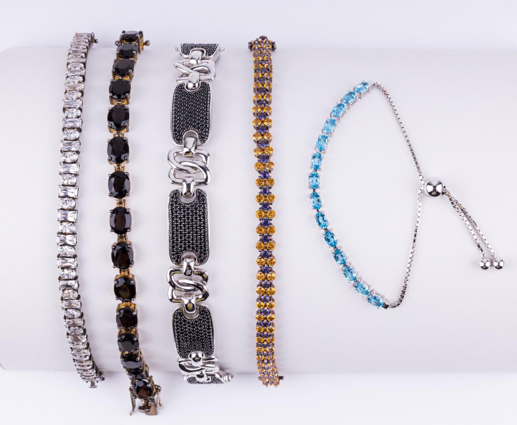 Sterling Silver Semi Precious Bracelets (1 of 11)