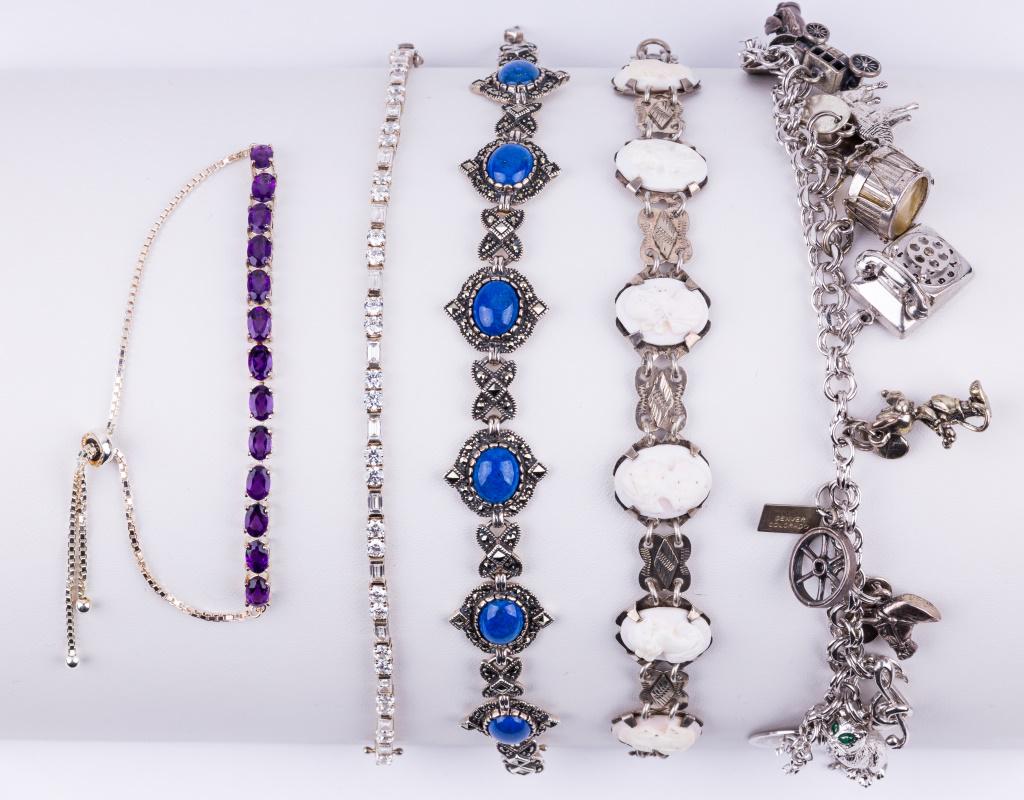 Sterling Silver Semi Precious & Other Bracelets (1 of 5)