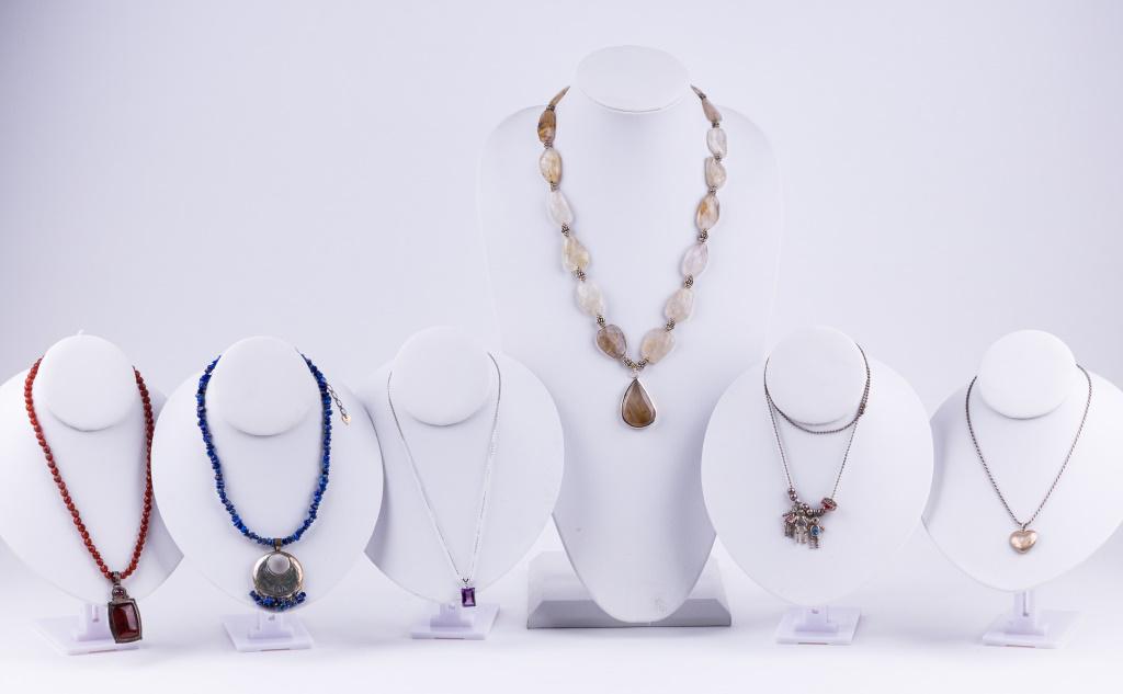 Amethyst, Quartz & More Sterling Silver Necklaces (1 of 7)