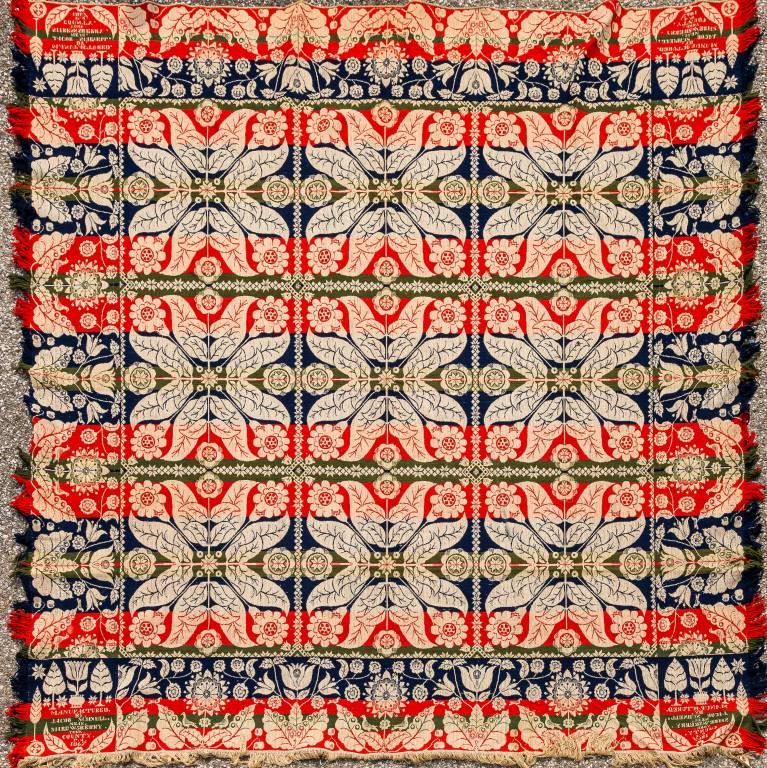 York County Jacquard Coverlet (Jacob Schnell) (1 of 7)