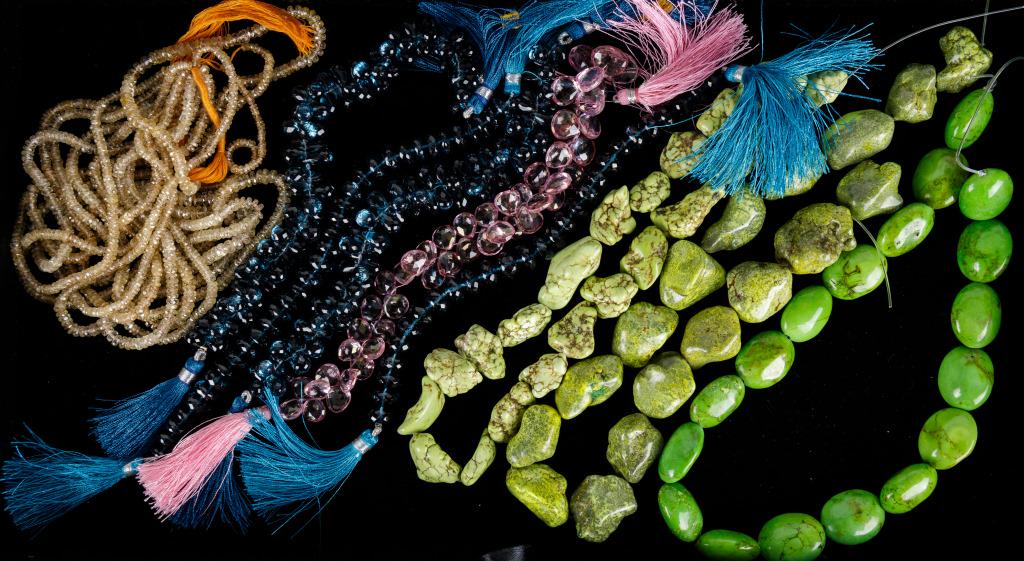 Crystal, Turquoise & Other Semi Precious Strands (1 of 4)