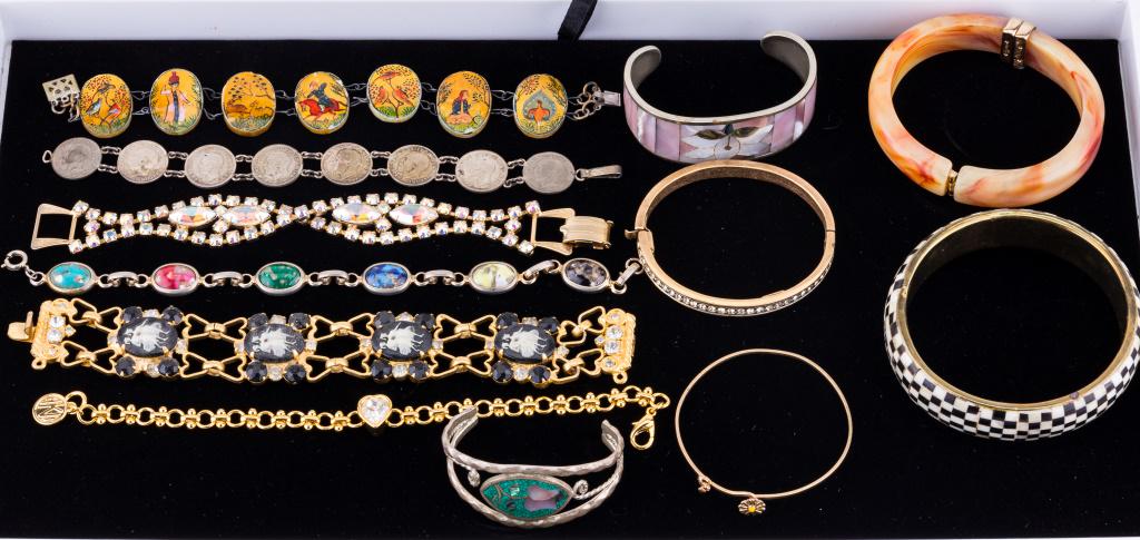 Krementz, Napier & More Fashion Jewelry: Names of designers in this (mostly vintage) jewelry collection include Krementz NY snake brooch, Roman small heart pendant, Napier rhinestone bar pin and more fashion jewelry