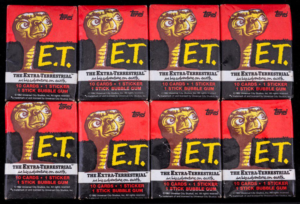E.T. Topps Trading Cards (8 Unopened Packs) (1 of 3)