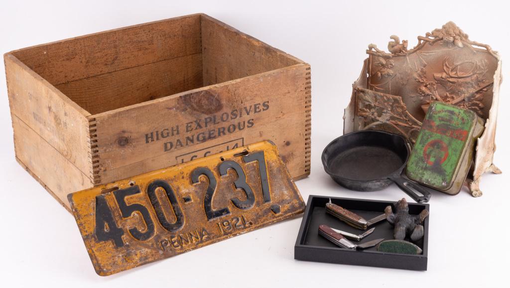 Wooden Box, Cast Iron, Knives & More (1 of 11)