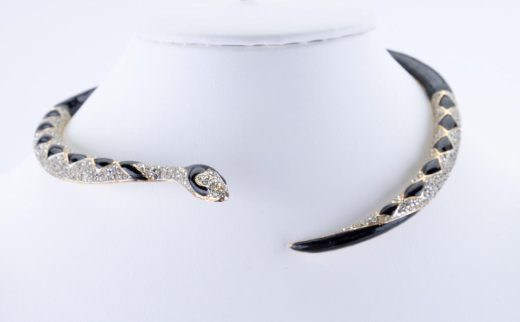 Vintage Rhinestone Snake Collar (1 of 2)
