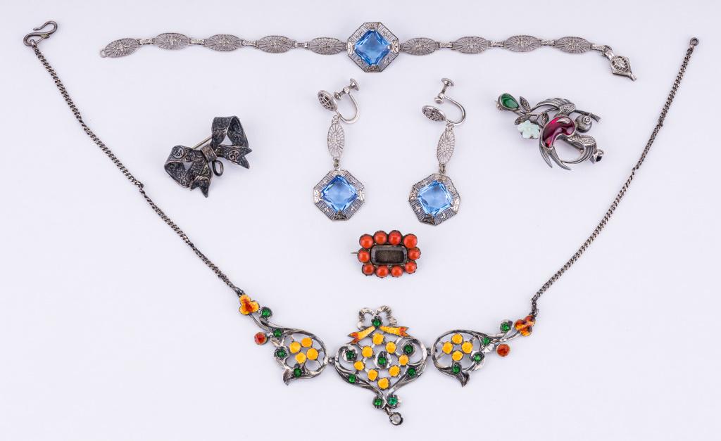 Antique Sterling Estate Jewelry (1 of 5)