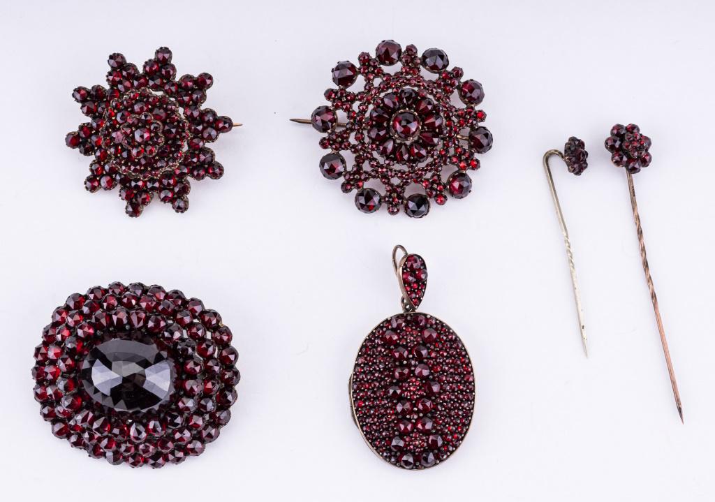 Rare Antique Garnet Jewelry Collection (1 of 2)