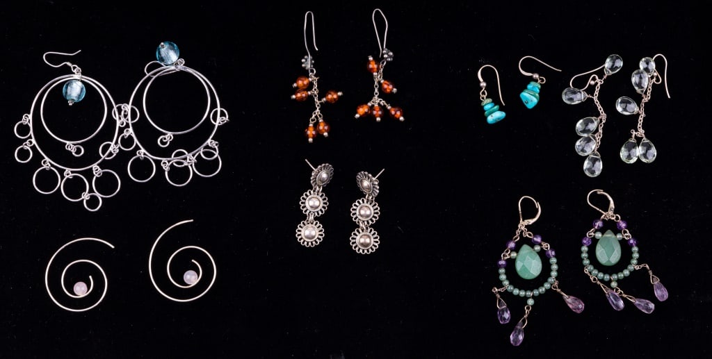 Sterling Silver Pierced Earrings (1 of 4)