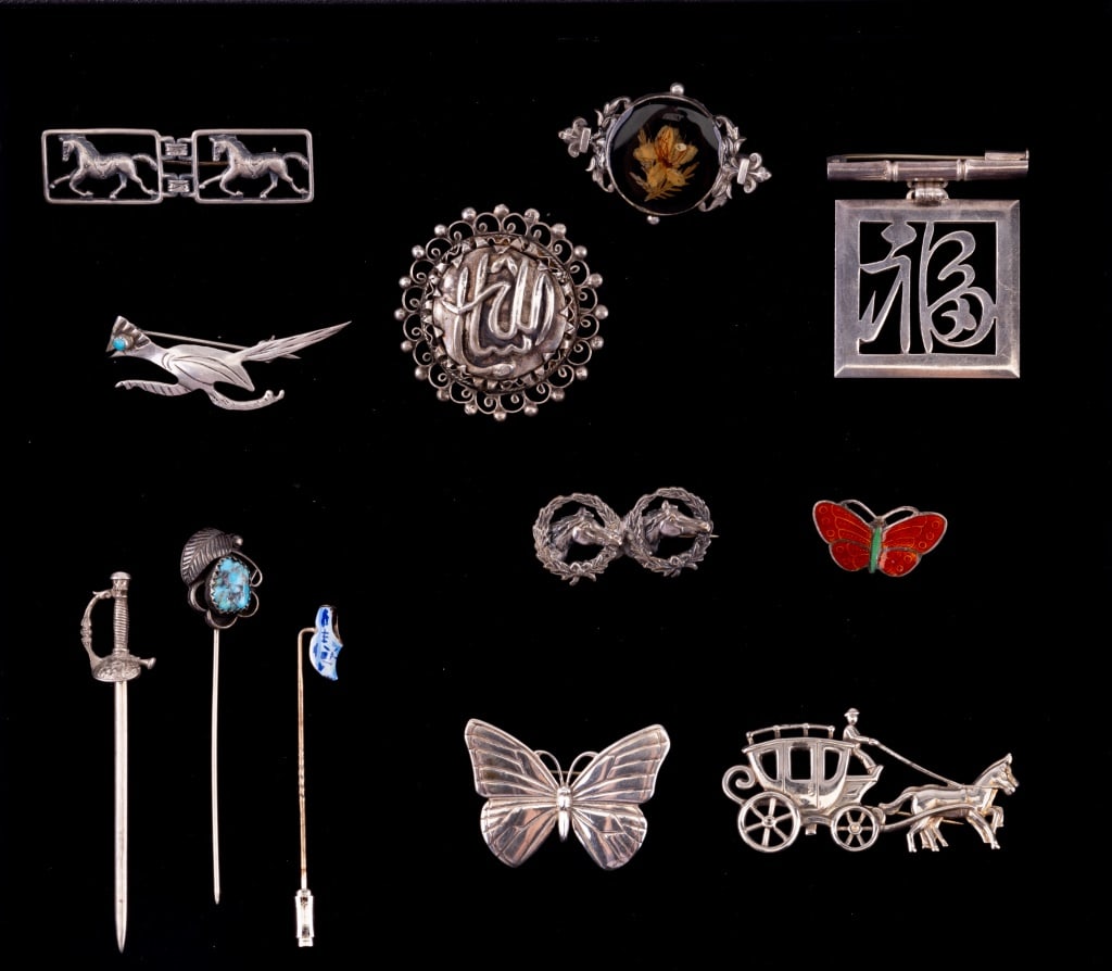 Victorian & Vintage Sterling Brooches & Stick Pins (1 of 3)