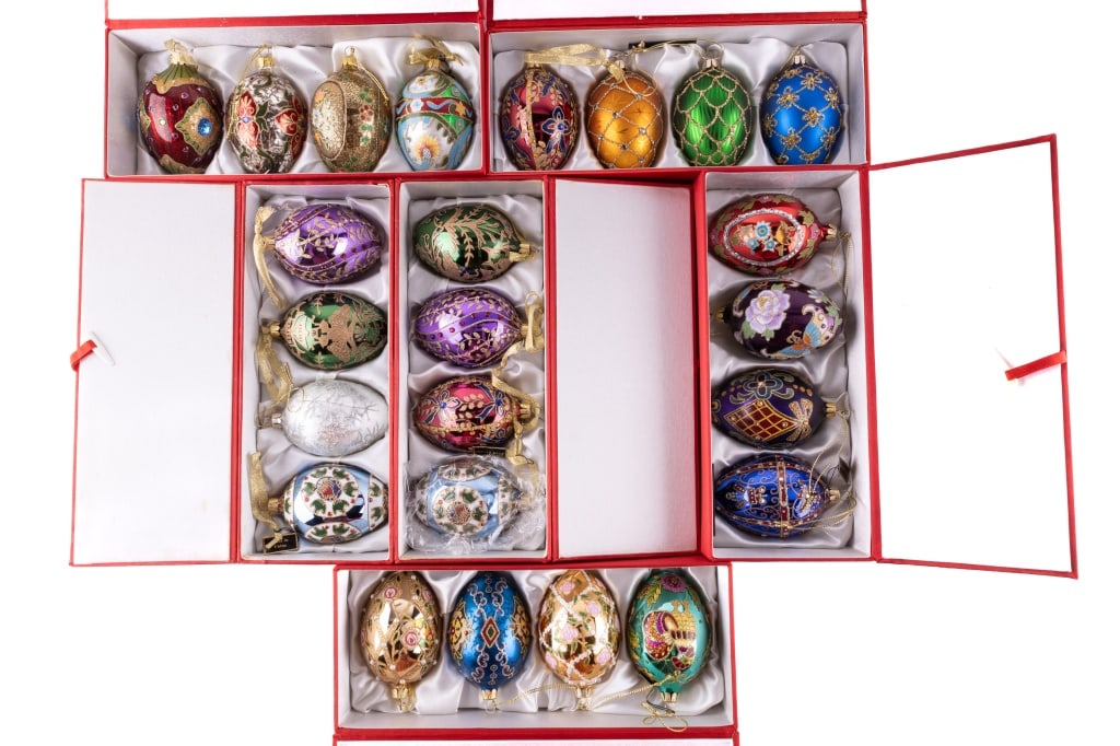 Joan Rivers Egg Shaped Christmas Ornaments Auction