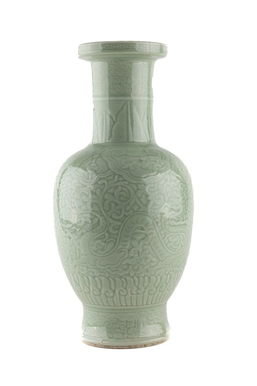 Celadon Dragon Vase (1 of 3)