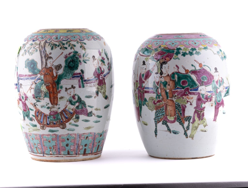 Two 19th C. Tall Ginger Jars (1 of 6)