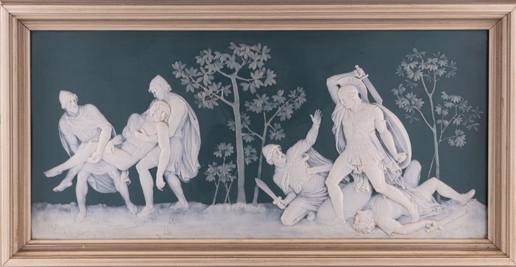 Large Wedgewood Cameo Style Plaque (1 of 3)