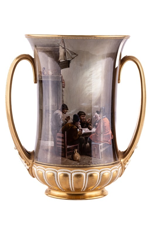 Royal Doulton English Vase W/ Painted Scene (1 of 5)