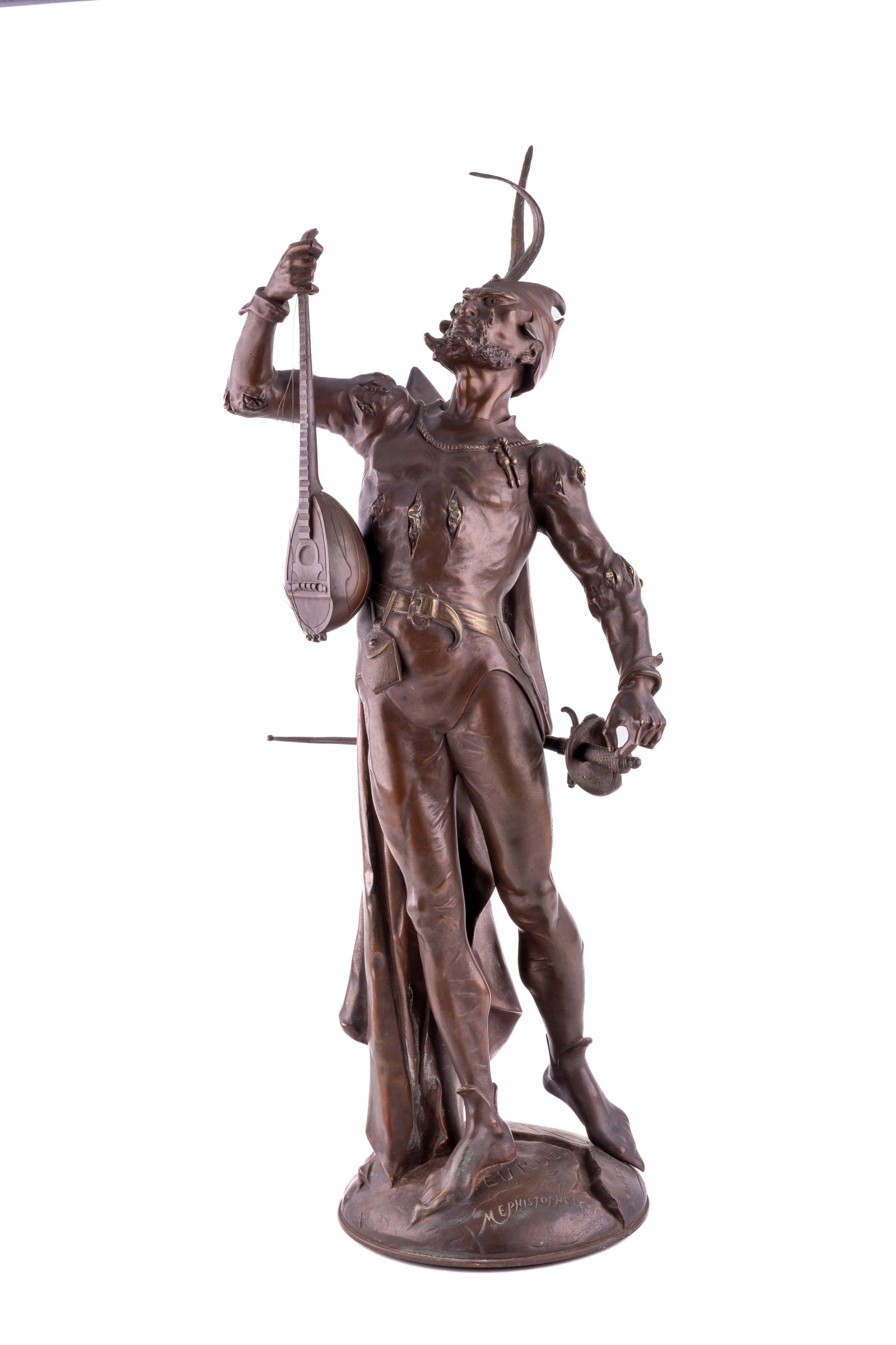 August De Wever Mephistopheles Bronze Sculpture (1 of 8)