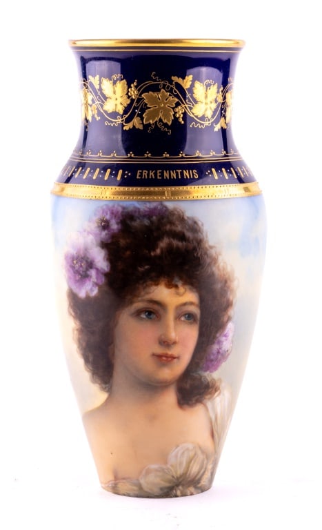 Handpainted Royal Vienna Vase, Attr. F. Tenner (1 of 5)