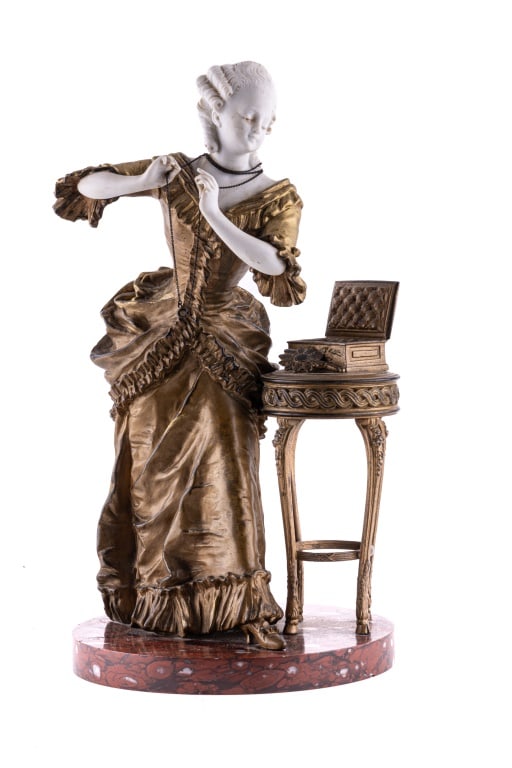 Presard French Bronze & Porcelain Figure (1 of 8)