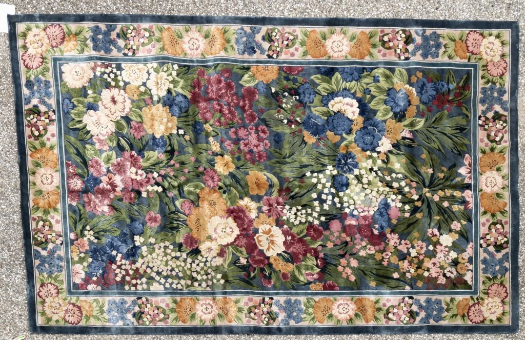 Chinese Silk on Silk Handmade Carpet (1 of 2)