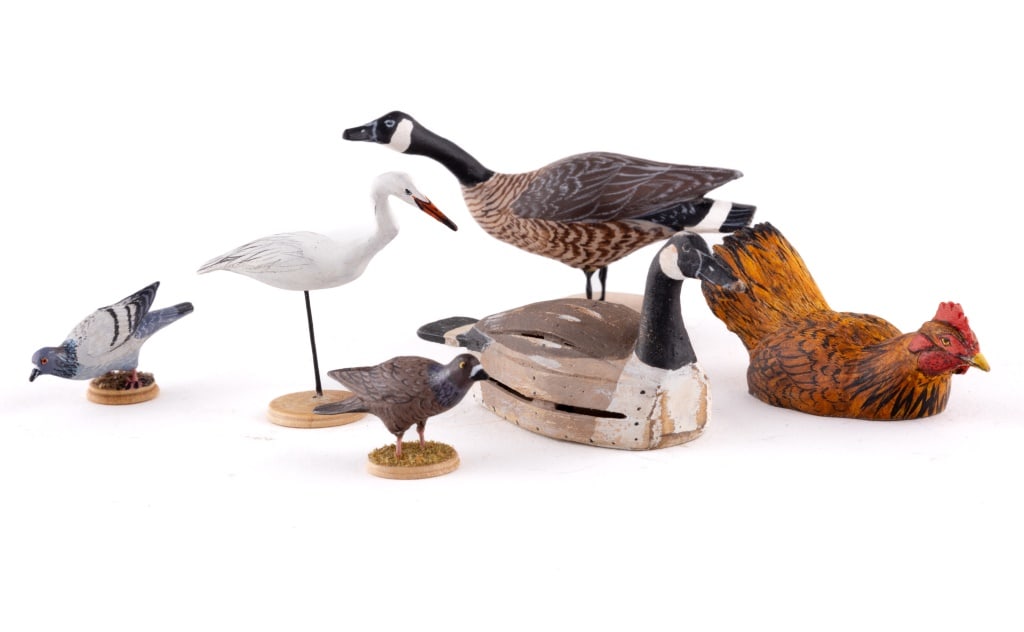 Balestrieri Geese, Rooster & Bird Miniatures (1 of 6)