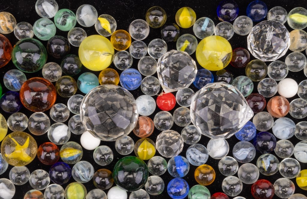 Marbles & Chandelier Crystals (1 of 4)