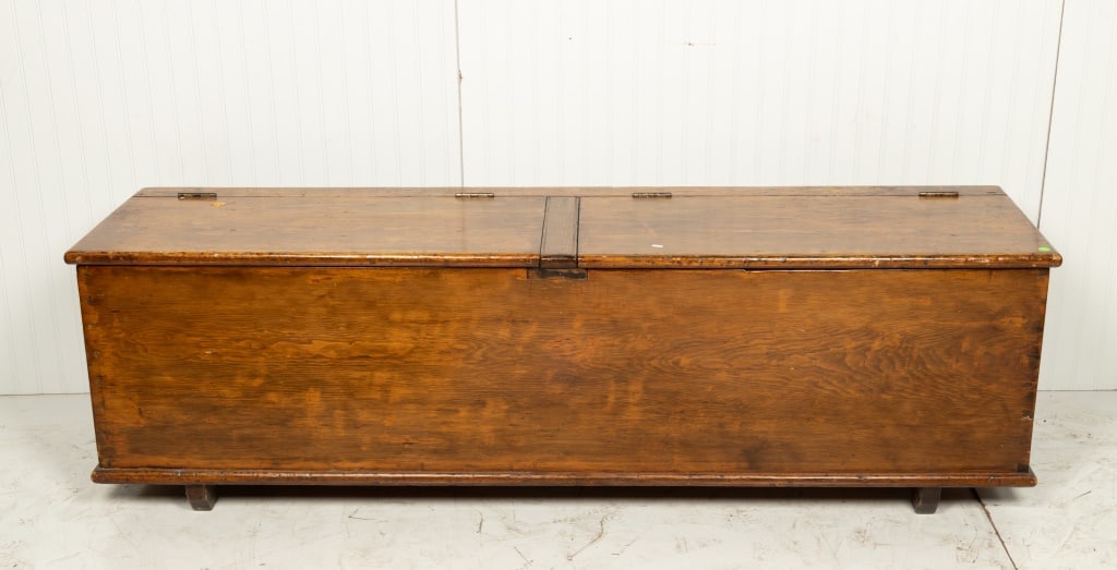 Large Wood Storage Chest (1 of 6)