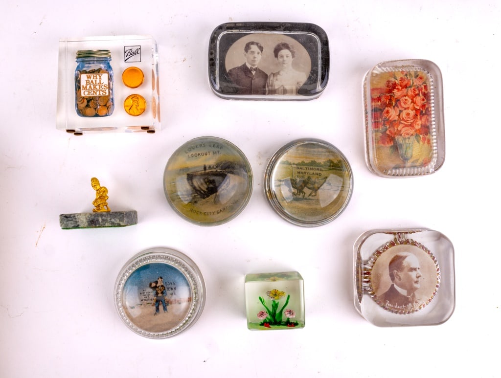 Glass Themed Vintage Paperweights (1 of 6)