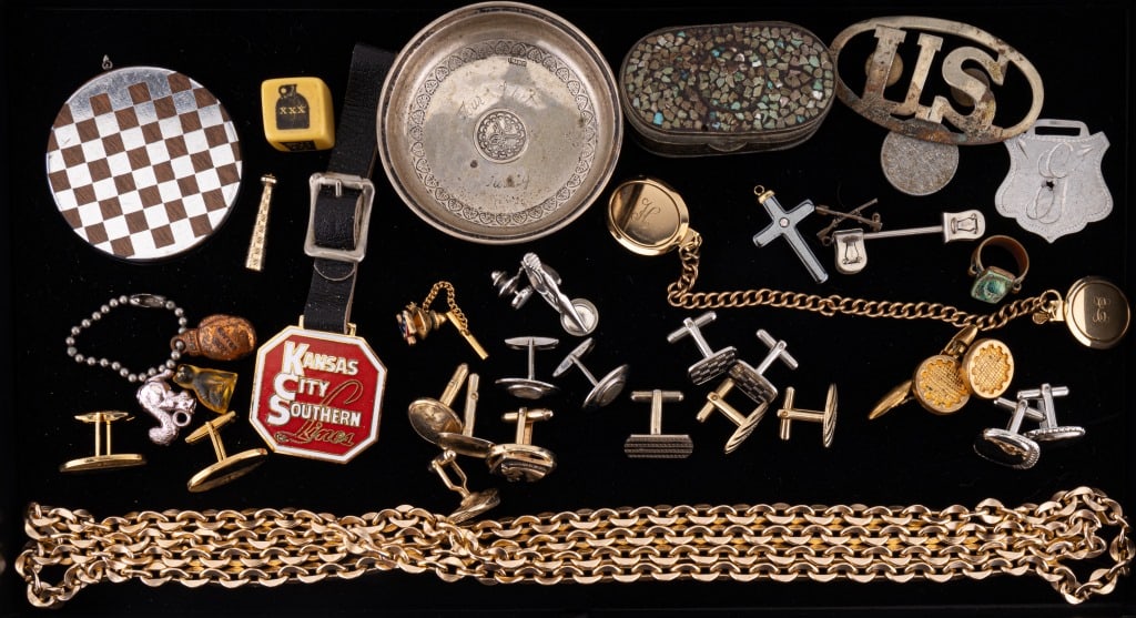 Egyptian Faience Ring, Cuff Links & More (1 of 7)