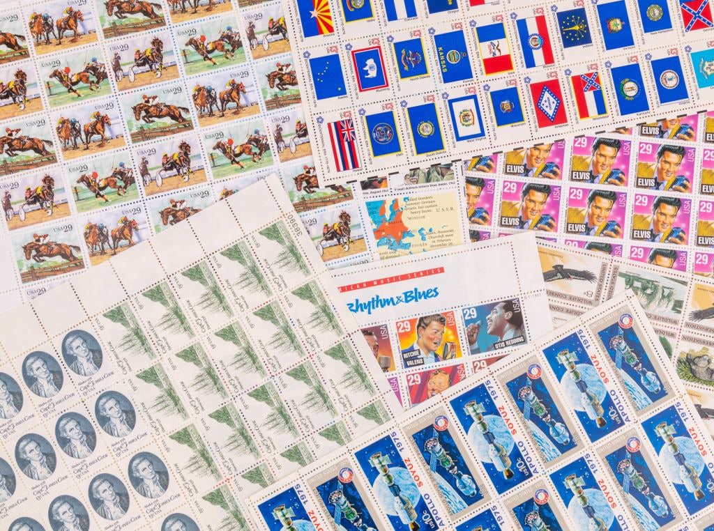 Full Sheets of U.S. Collectible Stamps (12) (1 of 10)