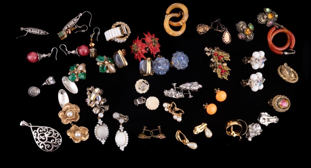 Sterling Silver & Vintage Clip Earrings (1 of 11)