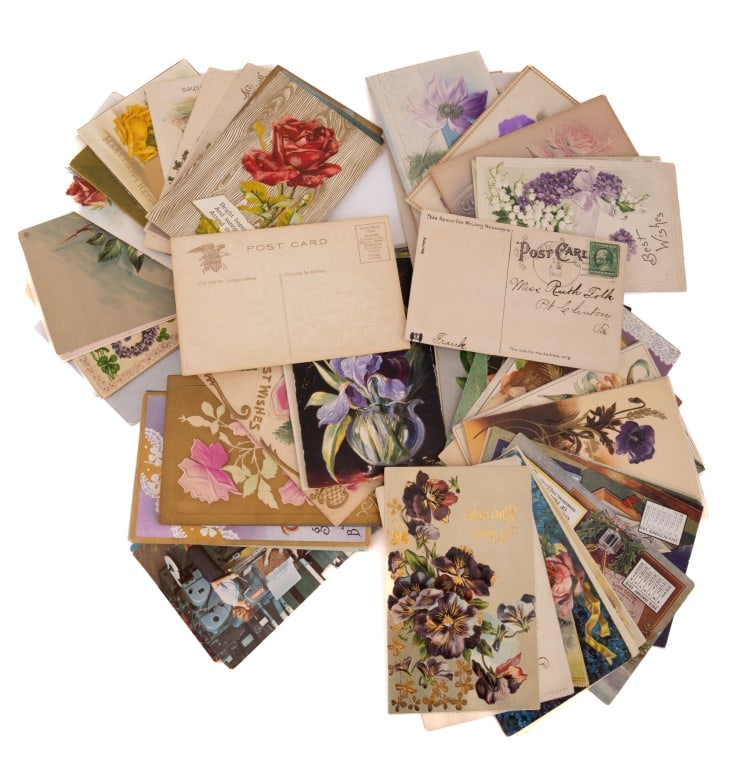Greetings, Floral & More Post Cards (300+) (1 of 2)