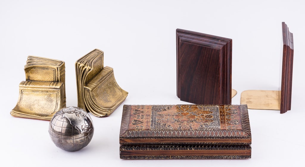 Globe Paperweight, Book Ends, More (1 of 7)
