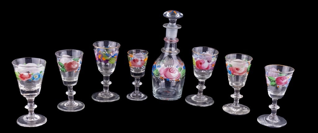 18th C Stiegel Colonial Pennsylvania Glass Set (1 of 4)