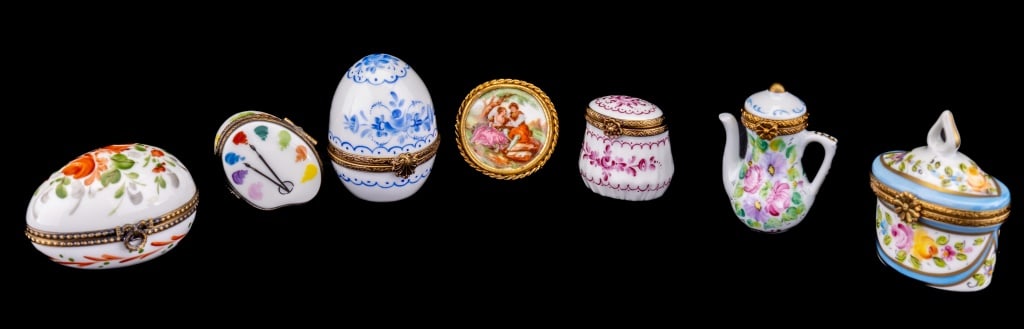 Limoges Trinket Boxes & Brooch (1 of 20)