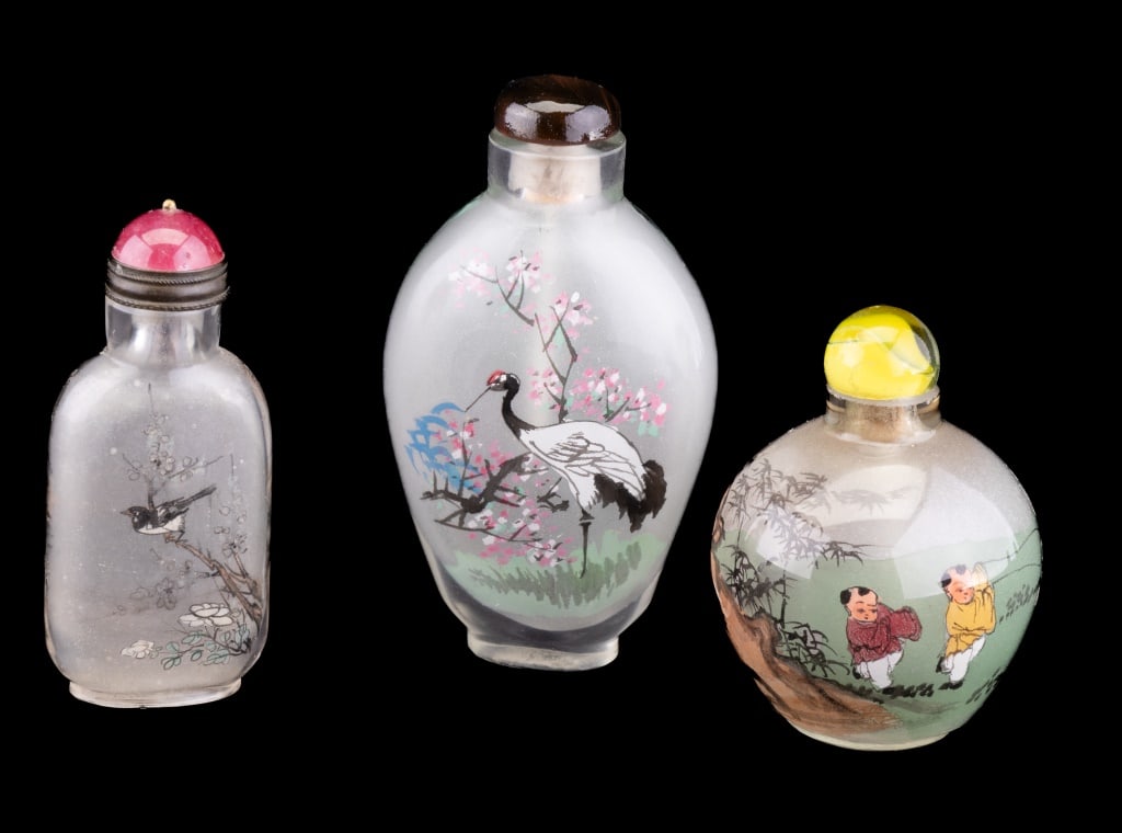 Reverse Painted Snuff Bottles (3) (1 of 11)
