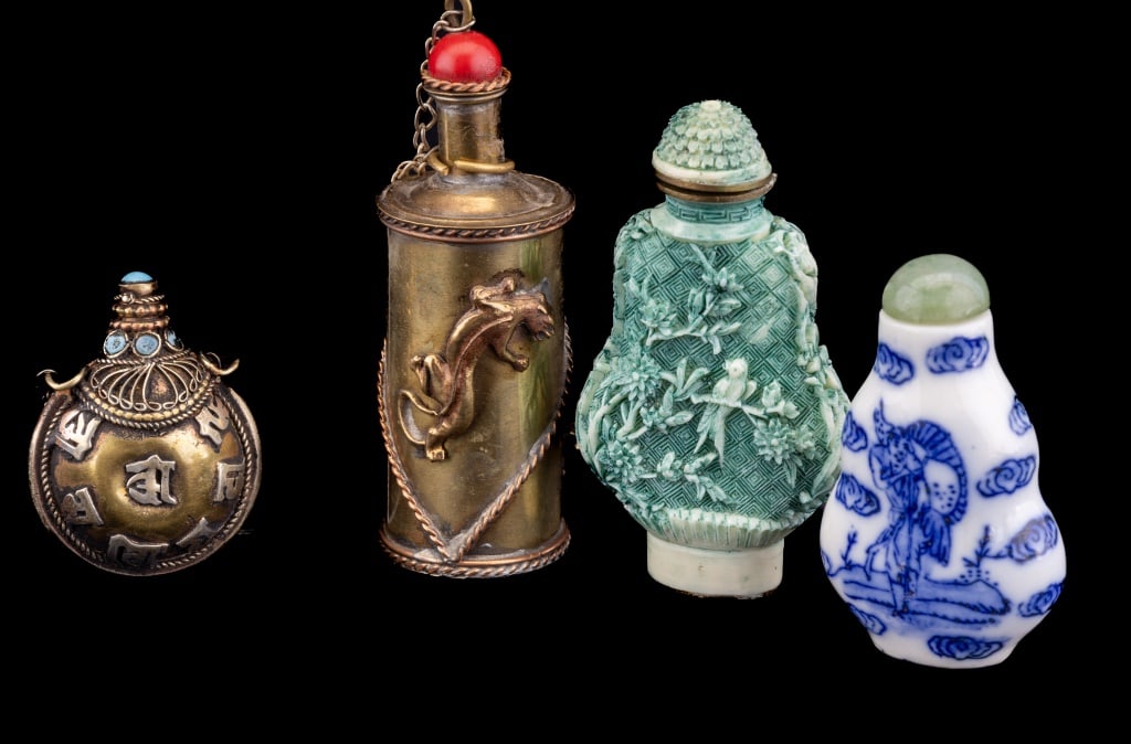 Chinese Porcelain, Brass & More Snuff Bottles (4) (1 of 11)