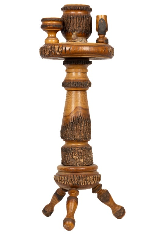 Black Forest / Adirondack Carved Smoking Stand (1 of 5)