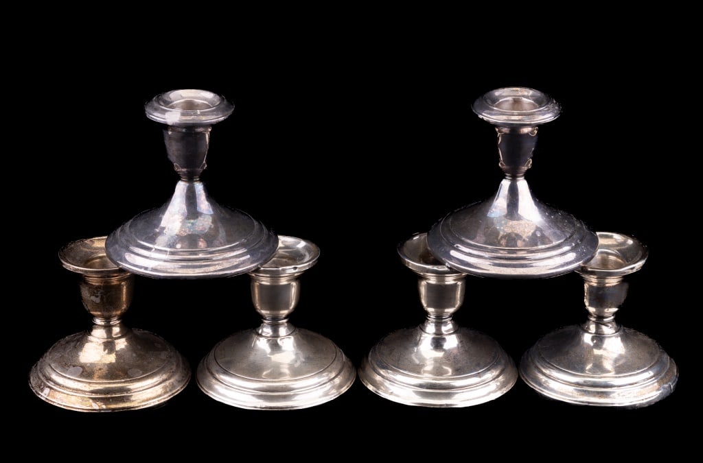 Sterling Silver Weighted Candle Stick Holders (1 of 17)
