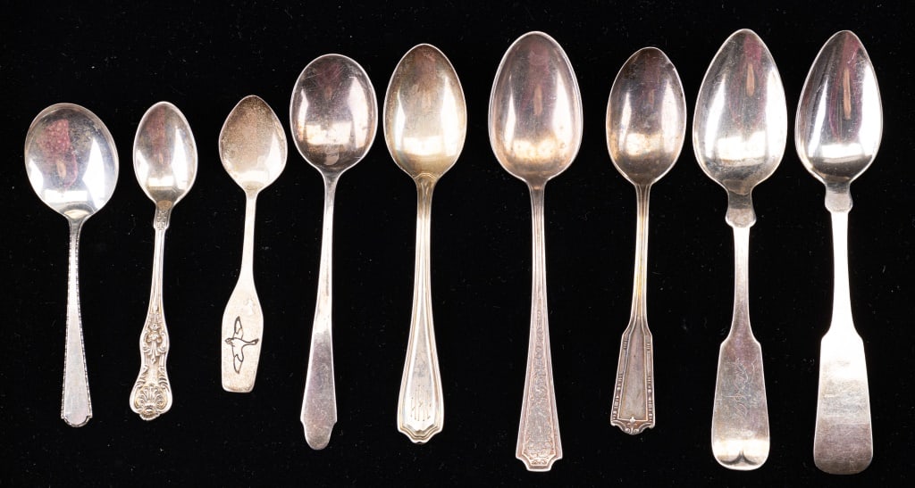 Coin & Sterling Silver Spoons & Baby Spoons (1 of 18)