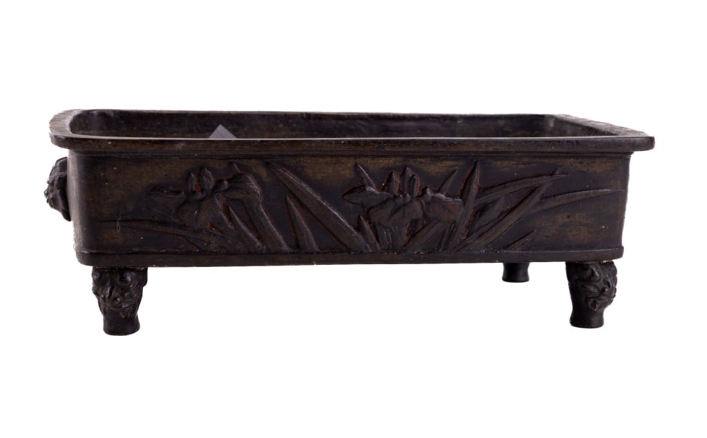 Bronze Antique Asian Bonsai Tree Planter (1 of 7)