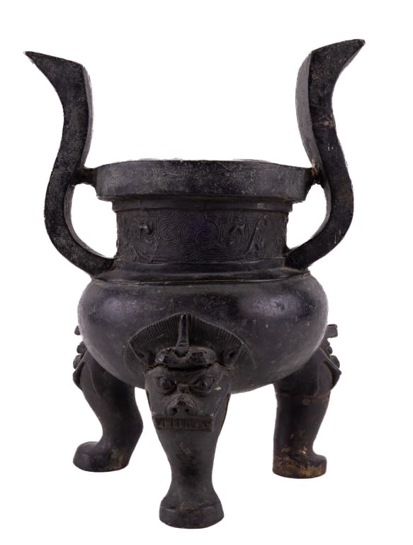 Early Bronze Asian Ding Vessel (1 of 7)