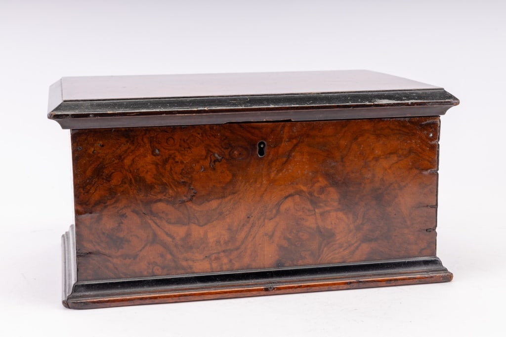19th C Burlwood Veneer Box (1 of 12)