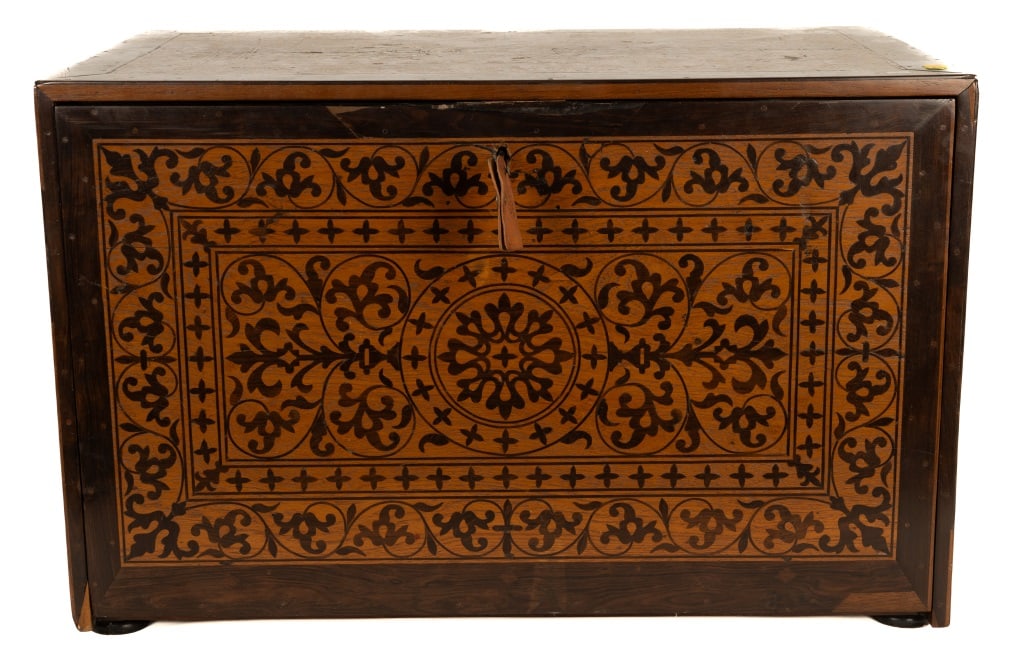 20th C Inlaid Wood Multi-Drawer Box (1 of 13)